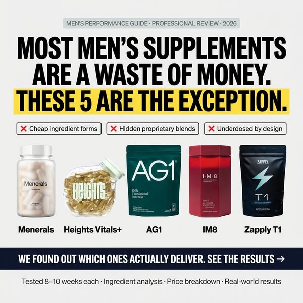 We Tested 30+ Men's Supplements. Only 5 Made The Cut.