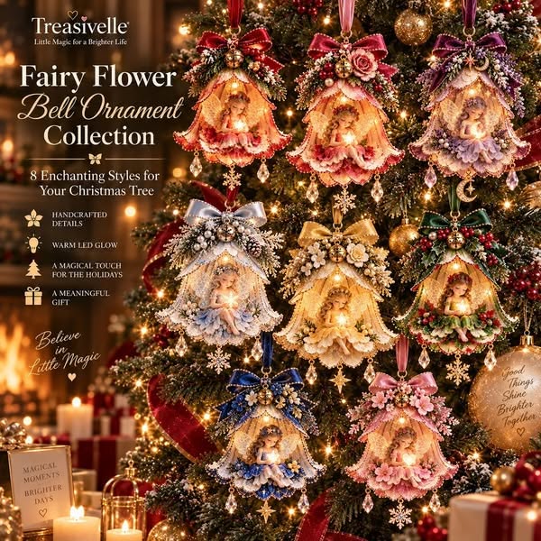 Holiday Collector’s Set | All 7 Light-Up Fairy Bell Ornaments –