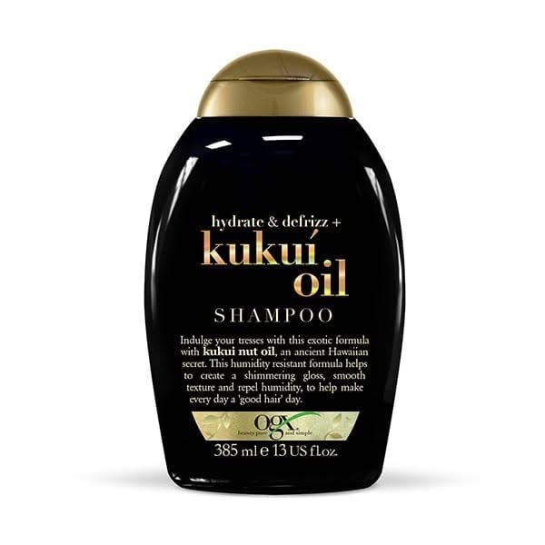 OGX Hydrate and Defrizz + Kukui Oil Σαμπουάν Μαλλιών Ενυδάτωσης and Αναζωογόνησης Κατά Του Φριζαρίσματος, 385ml
