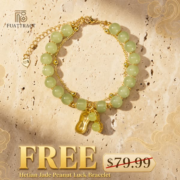 $79.99 Value Hetian Jade Bracelet FREE Today