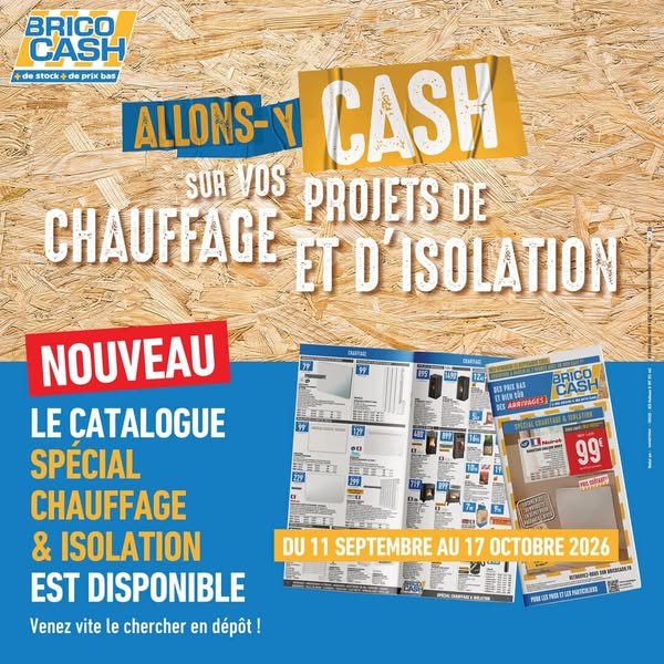 Rendez-vous en dépôt ou sur bricocash.fr !