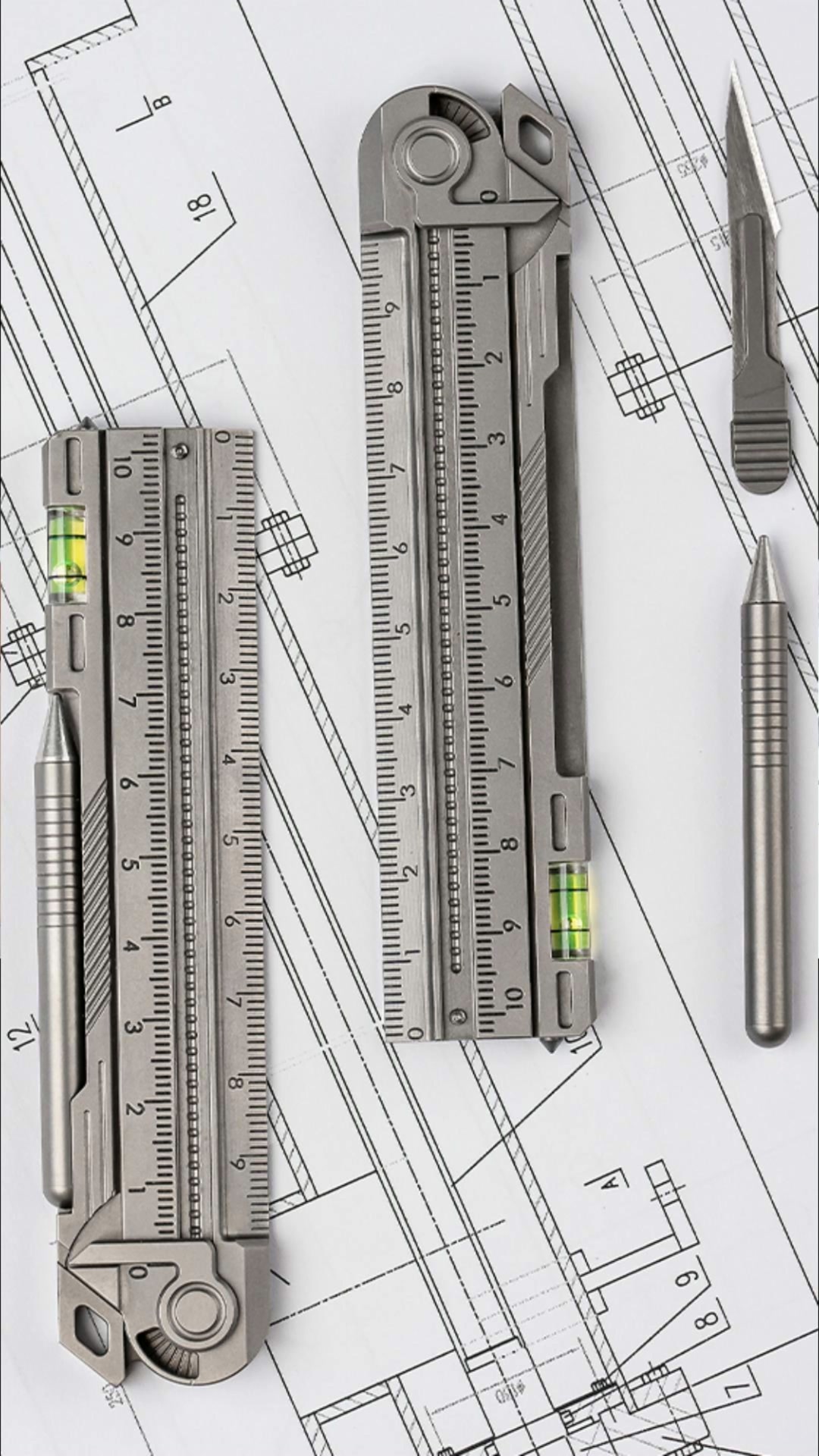 Titanium Ruler | Foldable Pocket Precision