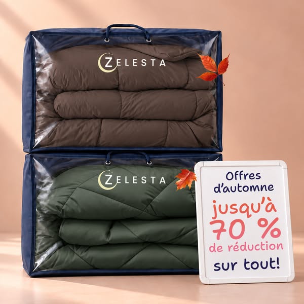Un automne bien au chaud : jusqu'à -70 % sur toutes les couettes