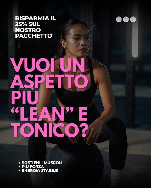 Aspetto “lean”, energia stabile