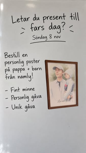 Beställ farsdagsposter hos Namly!