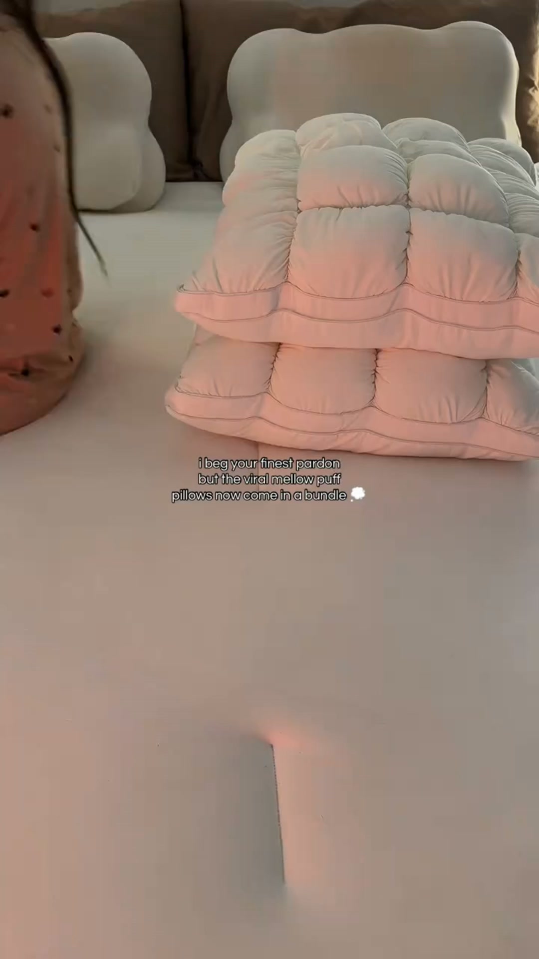 Söv som på moln varje natt – Mellow Sleep Puff Pillow (2-pack)!