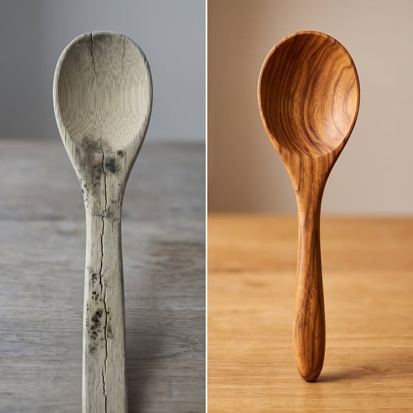 Solid teak — bought once, not three times a year