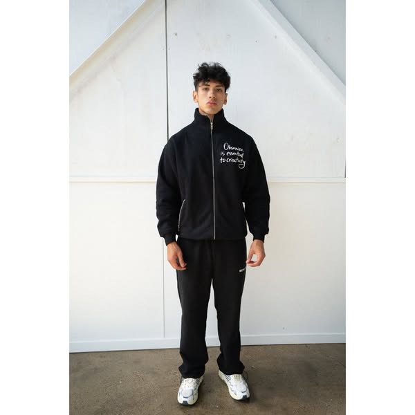 Creativity Zip-up Jacket Black