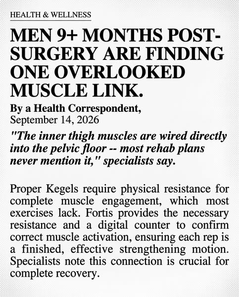 Men With Bladder Leaks: Try Fortis