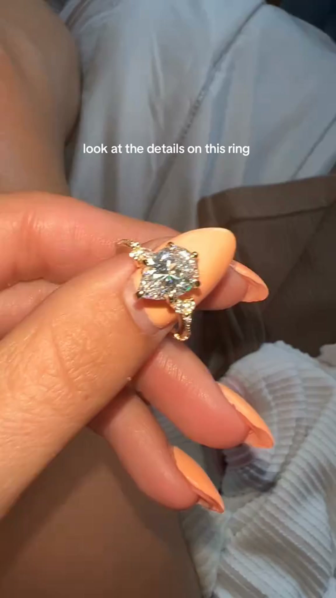 Vine Water Drop Garden Diamond Ring