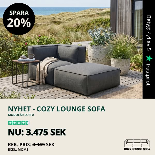 Cozy Lounge Sofa – SPARA 20%