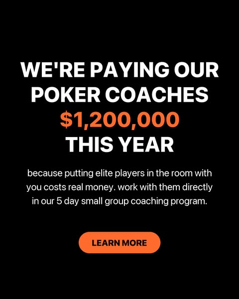 5 days of interactive coaching where I'll help you install the thought process that separates small winners from elite players