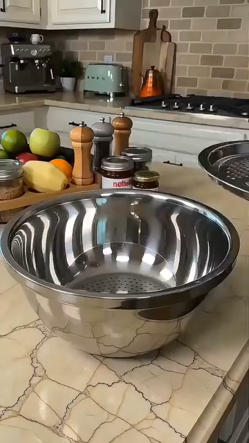 This clever stainless steel set helps simplify kitchen prep from start to finish.