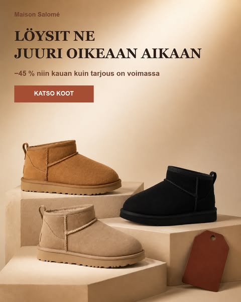 Kauden aloitustarjous: −45 %