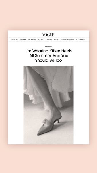 Kitten Heels, All Summer