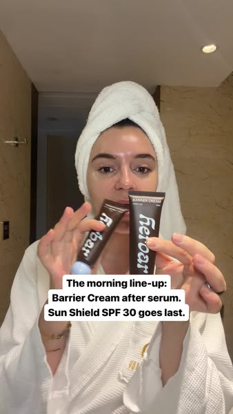 Cream first. SPF last.