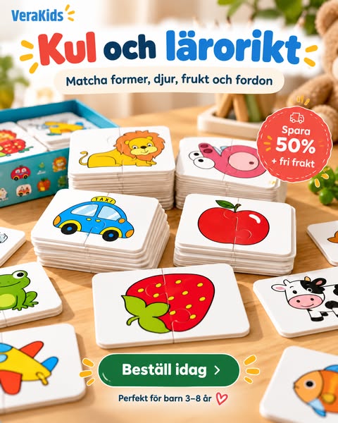 Vårt populära Pussel är tillbaka i lager