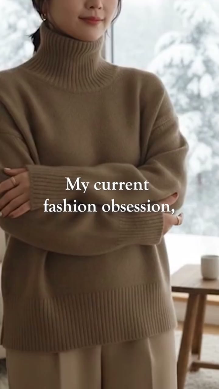 Mock Neck Oversized Sweater - 13 Colors, Extra Discounts on Multi-Buys
