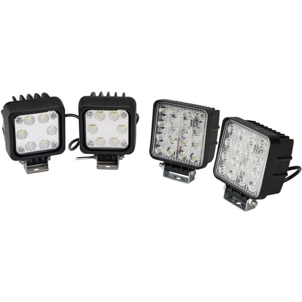 Zestaw Lamp Reflektorów Roboczych Białych Led 12/24 V Ip67 40 W 4 Szt.