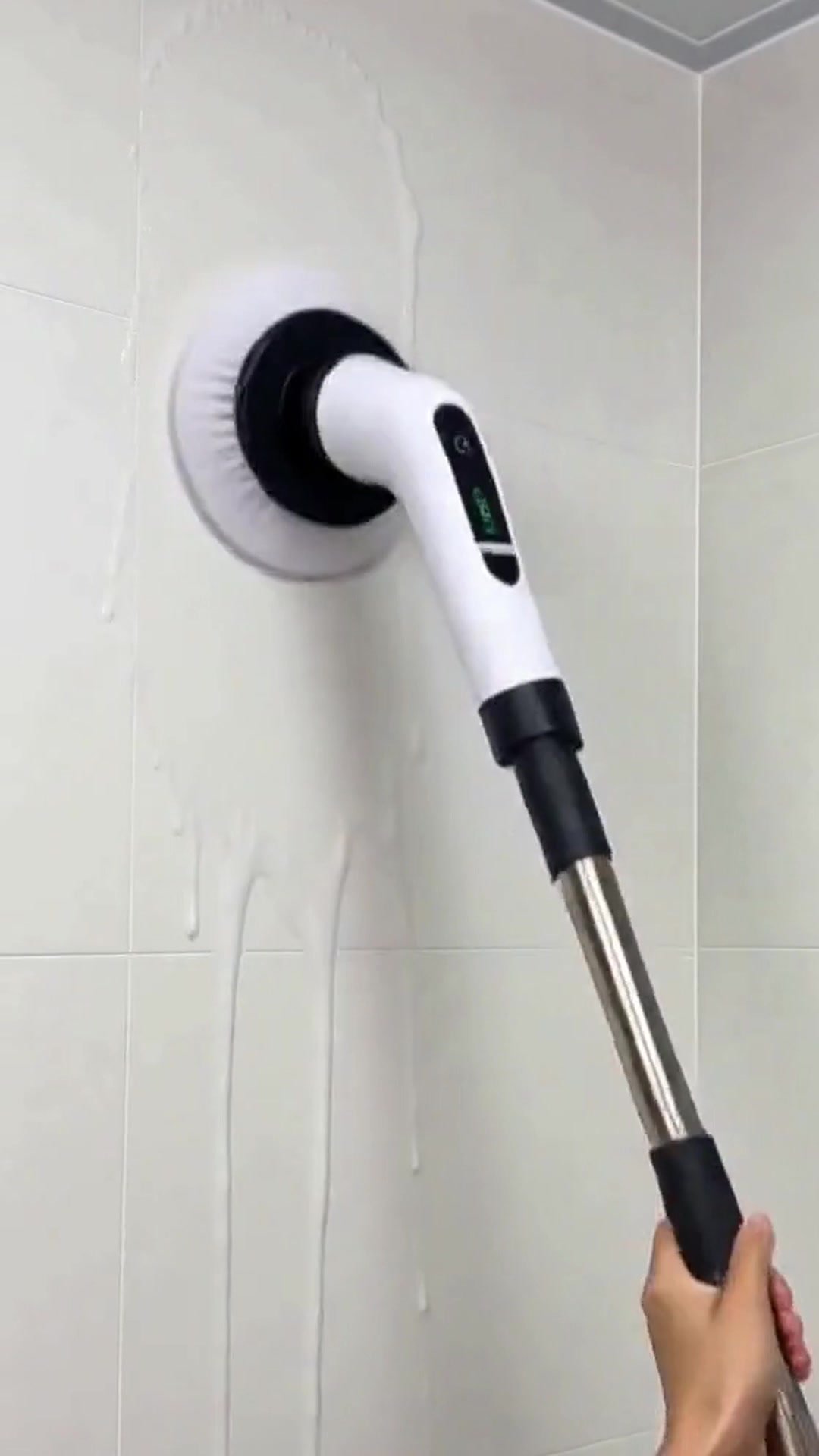 Cepillo eléctrico 9 en 1 con barra extensible