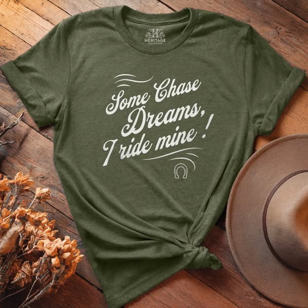 Some Chase Dreams, I ride Mine ! - Relaxed Tee