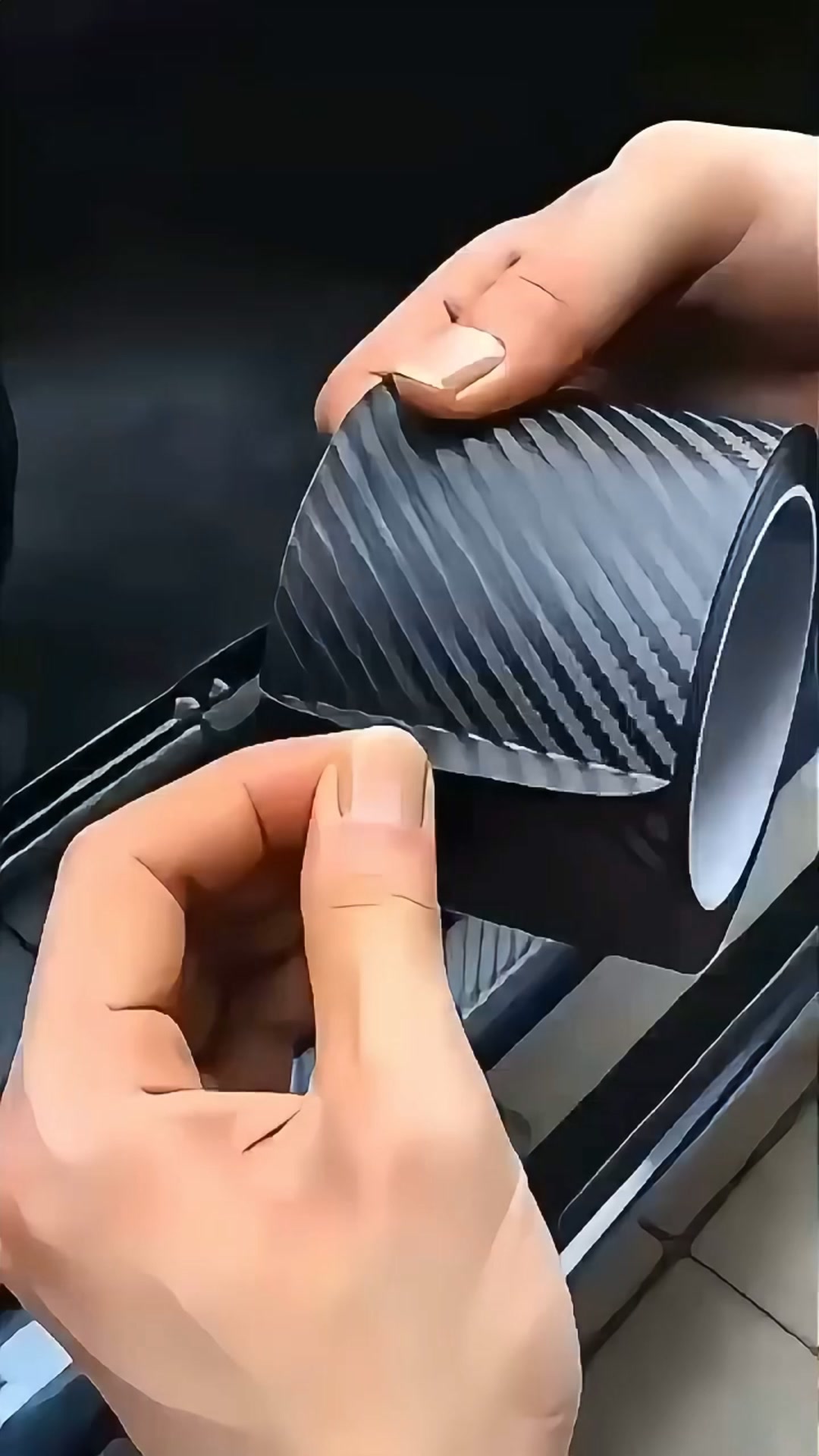 3D-Karbon-Schutzfolie für Autotüren