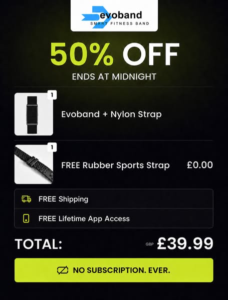 Evoband Health and Fitness Tracker