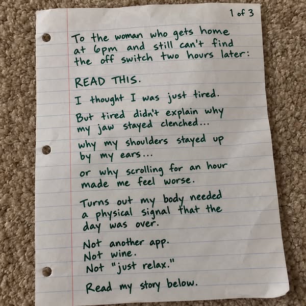 My Nervous System Was Fried At 7PM Every Night. My Therapist Had No Answer. I Found This.