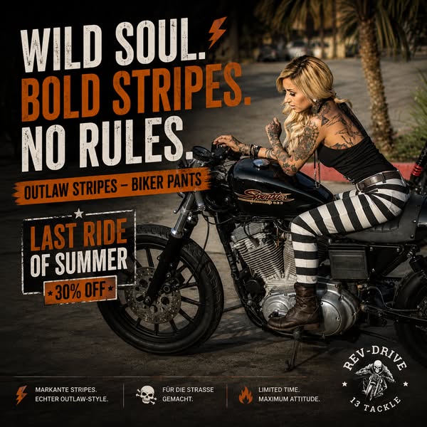 WILD SOUL. BOLD STRIPES. NO RULES. – 30 % OFF