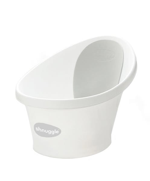 Shnuggle Newborn Baby Bath - White
