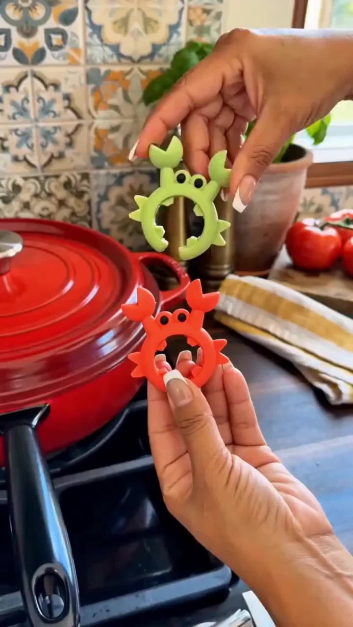 Support de Pose pour Spatule en Silicone en Forme de Crabe