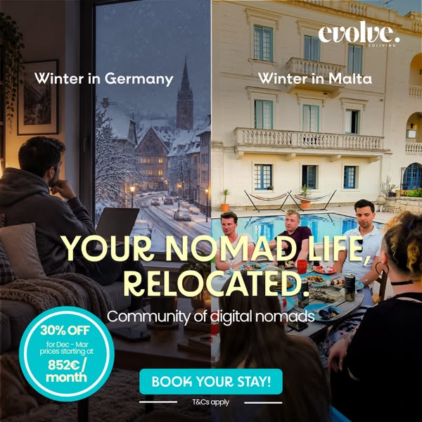 Stop the Airbnb Roulette. Join a Real Digital Nomad Community in Sunny Malta