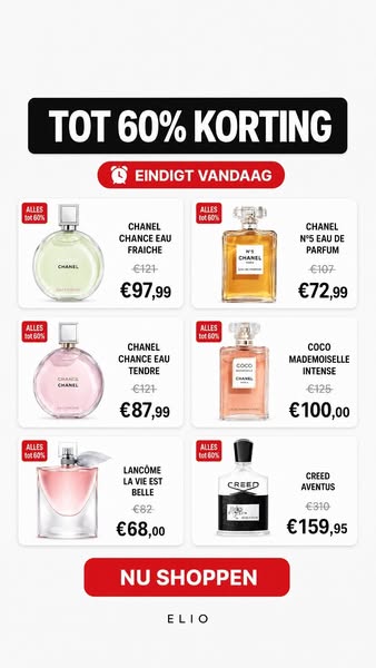 Designerparfums tot -55%