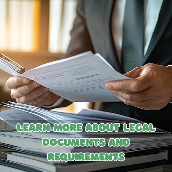 Learn more about legal documents and requirements