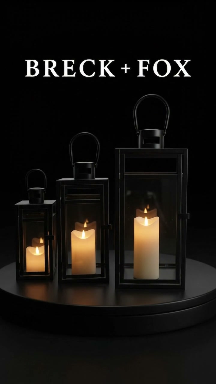 Candle Lanterns 3-Piece Set