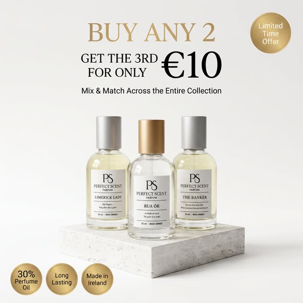 Buy 2 perfumes, get your 3rd for just €10