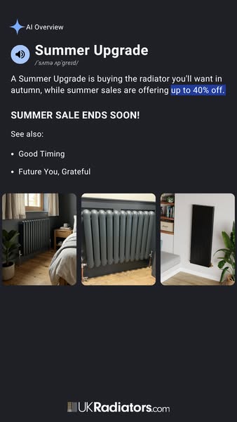 The smartest month to buy a radiator