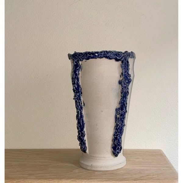 Blue stripe Vase