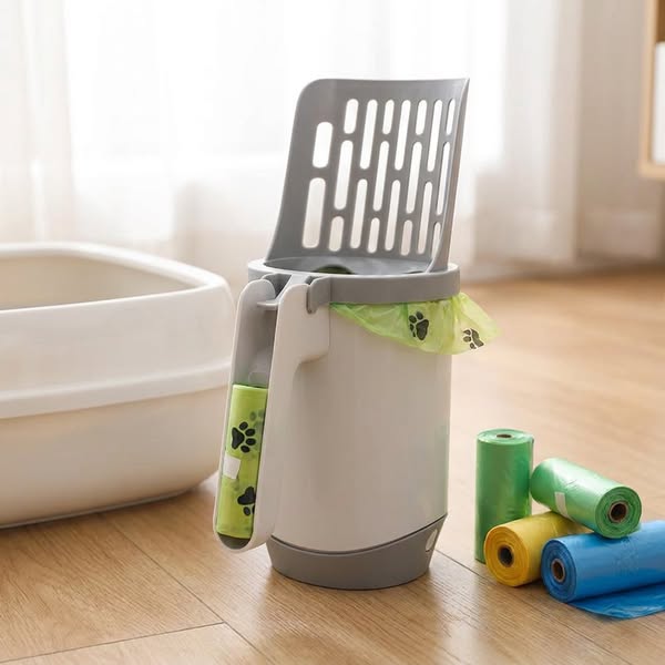 Self-Cleaning Litter Scoop
