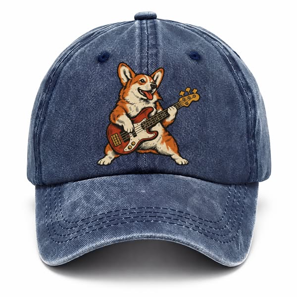 Corgi Bass Player Sundown Familiars Classic Cap | Pandaize