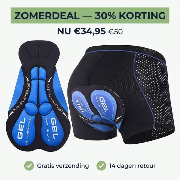 Gel Gevoerde Fietsonderbroek - Man & Vrouw - OutdoorHavenNL