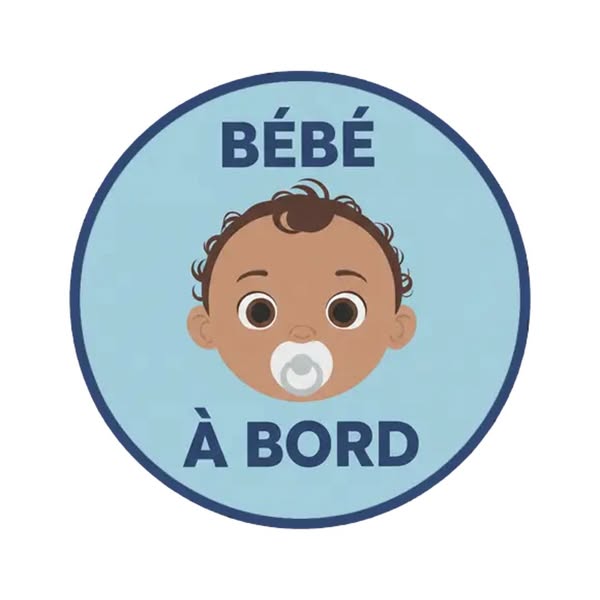 Sticker Bébé à bord Garçon #01