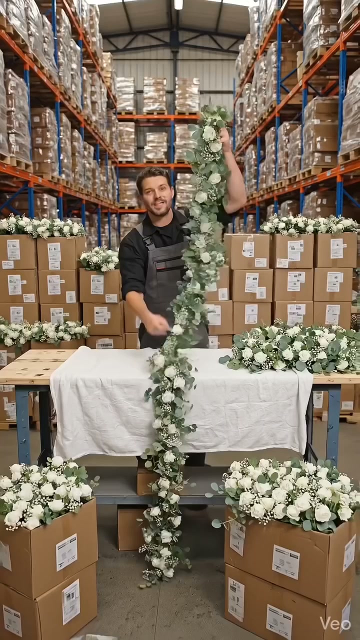 Christmas Pre‑Sale Live! Premium Artificial Rose Garland