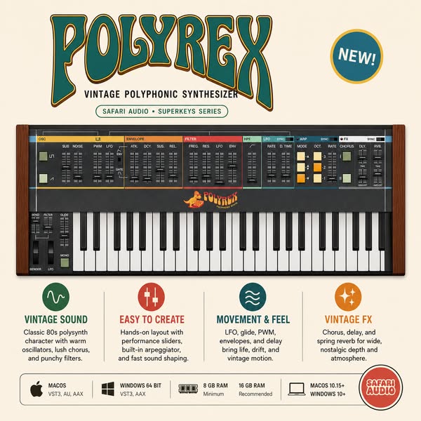 PolyRex: Vintage Polyphonic Synth