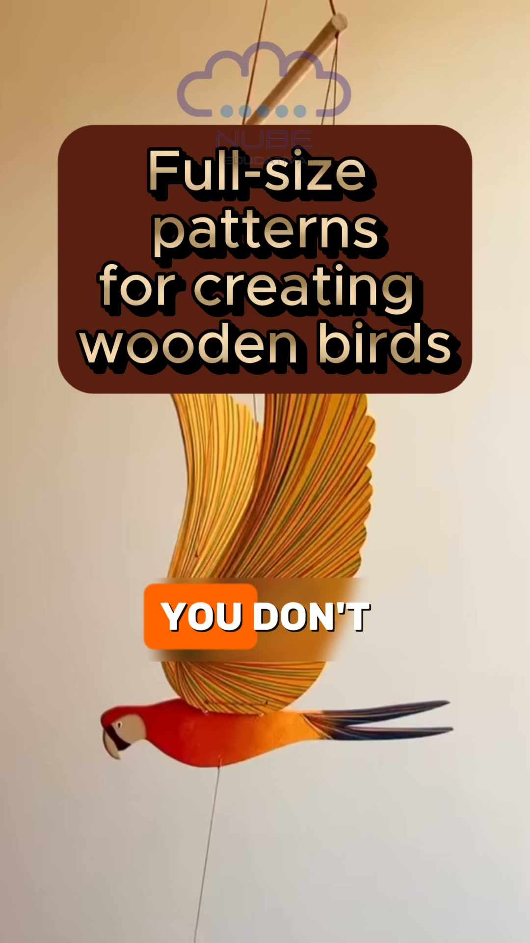 Create Wooden Birds with Full-Size Templates