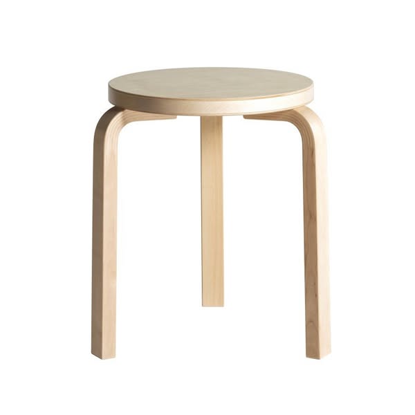 Artek Stool 60 Birch | Clear