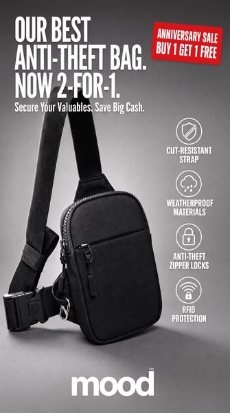 Travel smart with our sling bag!