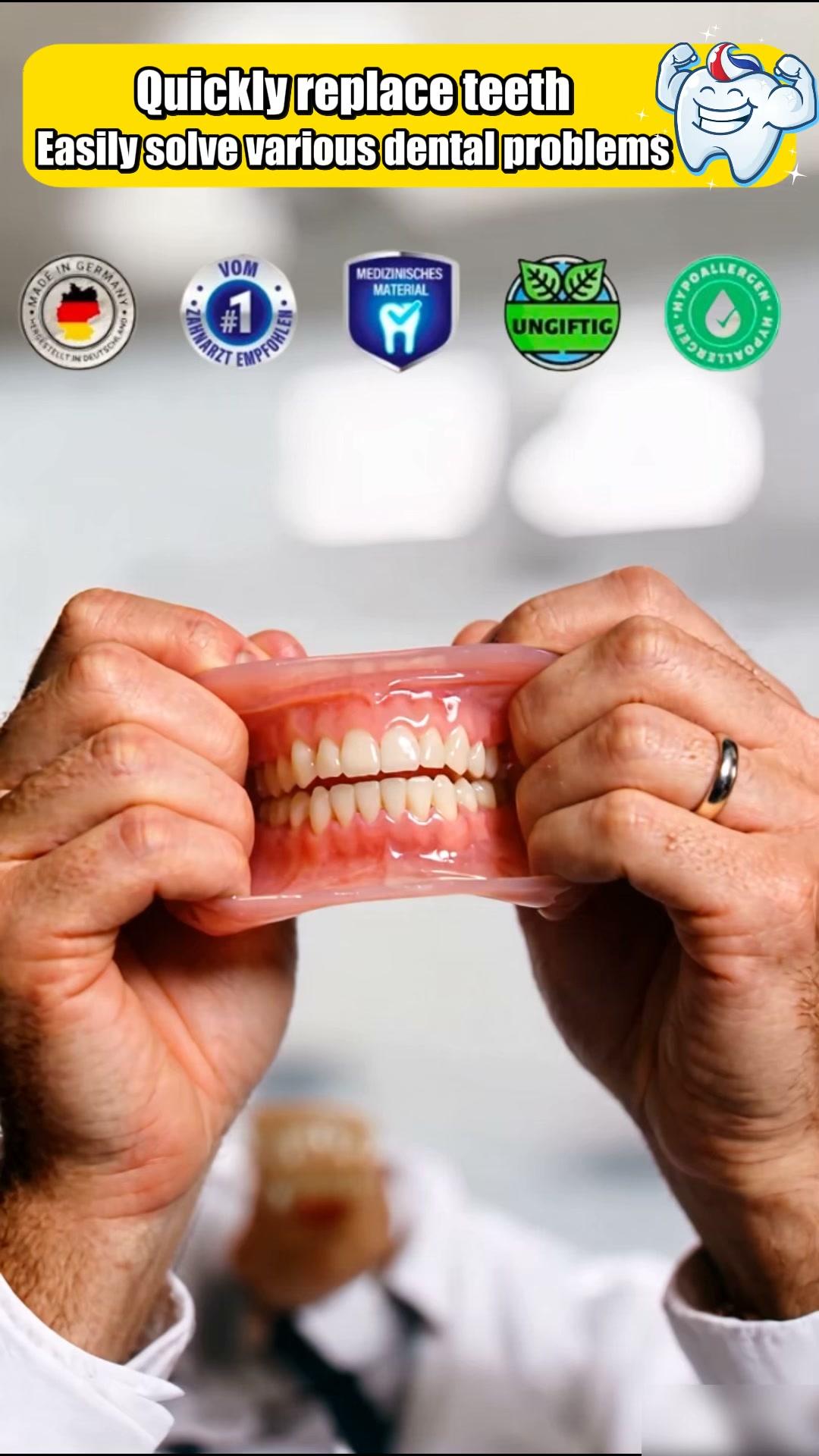 Instant Smile Veneers! Comes With Handy Portable Storage Case