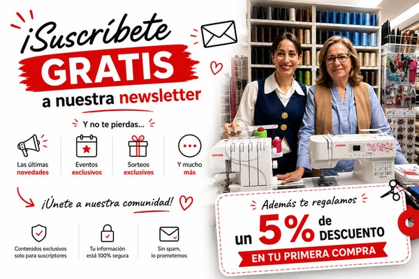 5% de descuento por suscribirte gratis a nuestra Newsletter