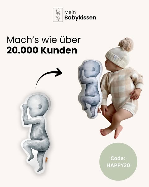 1:1 wie bei der Geburt – mit Gewicht & Größe